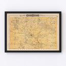 Vintage Map of Freeborn County, Minnesota 1874