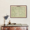 Vintage Map of Faribault County, Minnesota 1874