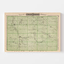 Vintage Map of Faribault County, Minnesota 1874