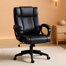 Black Ergonomic Office Chair With Adjustable Lumbar Support