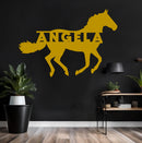 Running Horse Name Sign