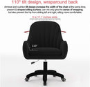 Velvet Home Office Chair Height Adjustable For Desk Use