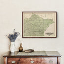 Vintage Map of Wright County, Minnesota 1874