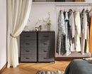 Compact 4 Drawer Dresser Dark Grey For Small Bedrooms