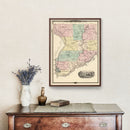 Vintage Map of Crawford County, Wisconsin 1878