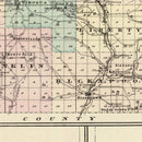 Vintage Map of Vernon County, Wisconsin 1878