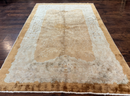 Chinese Peking Rug 5x7, Golden-Tan, Vintage Chinese Wool Carpet