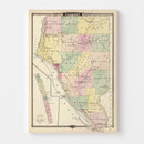 Vintage Map of Buffalo County, Wisconsin 1878