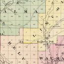 Vintage Map of Buffalo County, Wisconsin 1878