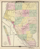 Vintage Map of Buffalo County, Wisconsin 1878