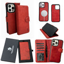 Vegas Premium Leather iPhone 15 Pro Wallet Case with MagSafe | Detachable RFID Blocking Luxury Wallet