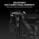 Gaming Chair With Bluetooth Speakers And Footrest Blue