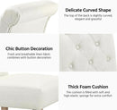 Beige Tufted Upholstered Dining Chairs Set Of 2 For Kitchen