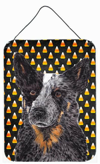 Australian Cattle Dog Candy Corn Halloween Portrait Wall or Door Hanging Prints