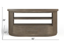 Bosley - Demilune Sofa Table - Porpoise