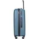 3 Piece Luggage Sets ABS Lightweight Suitcase with Two Hooks, Spinner Wheels, TSA Lock, (20/24/28), DARK GREEN