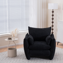 Sharp-Angle Modern Chair - Suitable for a variety of scenarios, this is a stylish single seat for modern spaces Black