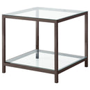 Trini 3-piece Coffee and End Table Set Black Nickel