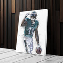 A.J. Brown Canvas Art - Philadelphia Eagles Wall Decor