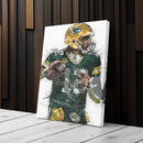 Aaron Rodgers Canvas Art – Green Bay Packers Wall Decor