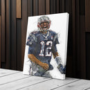 Tom Brady Canvas Art – New England Patriots Wall Decor
