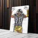 T.J. Watt Canvas Art – Pittsburgh Steelers Wall Decor