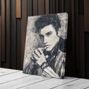 Elvis Presley Canvas – Geometric Music Wall Art Gift for Rock & Roll Fans