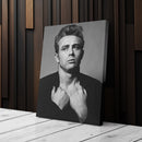 James Dean Canvas – Classic Hollywood Wall Art Gift for Film Buffs and Icon Lovers