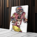 Jayden Daniels Canvas Art – Washington Commanders Wall Decor
