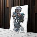 Saquon Barkley Canvas Art - Philadelphia Eagles Wall Decor