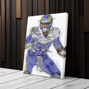 Aaron Donald Canvas Art – Los Angeles Rams Wall Decor