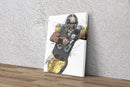 Hines Ward Poster Pittsburgh Steelers Painting Football Hand Made Posters Canvas Print Kids Wall Art Home Man Cave Gift Decor
