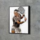 Roger Federer Poster Tennis player  Hand Made Posters Canvas Print Kids Wall Art Man Cave Gift Home Decor
