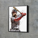 Bryce Harper Poster Philadelphia Phillies Baseball Painting Hand Made Posters Canvas Print Kids Wall Art Man Cave Gift Home Decor