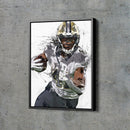Alvin Kamara Poster New Orleans Saints Football Painting Hand Made Posters Canvas Print Kids Wall Art Home Man Cave Gift Decor