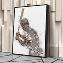 Hank Aaron Canvas Art – Atlanta Braves Wall Decor