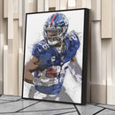 Saquon Barkley Canvas Art – New York Giants Wall Decor