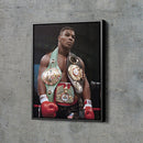 Mike Tyson with belts Poster Hand Made Posters Canvas Print Wall Art Home Decor