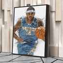 Carmelo Anthony Canvas Art – Denver Nuggets Wall Decor