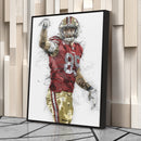 George Kittle Canvas Art – San Francisco 49ers Wall Decor