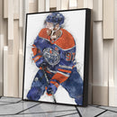 Connor McDavid Canvas Art – Edmonton Oilers Wall Decor