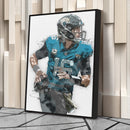 Trevor Lawrence Canvas Art – Jacksonville Jaguars Wall Decor