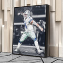 Dak Prescott Canvas Art – Cowboys Celebration Wall Decor