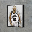 Tim Duncan Poster San Antonio Spurs  Basketball Hand Made Posters Canvas Print Wall Art Home Decor