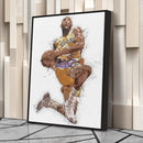 Kobe Bryant Canvas Art – Los Angeles Lakers Legend Wall Decor