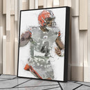 Deshaun Watson Canvas Art – Cleveland Browns Wall Decor