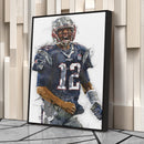 Tom Brady Canvas Art – New England Patriots Wall Decor