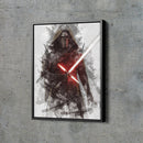 Kylo Ren Poster Star Wars Movie Painting Hand Made Posters Canvas Print Kids Wall Art Man Cave Gift Home Decor