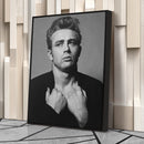 James Dean Canvas – Classic Hollywood Wall Art Gift for Film Buffs and Icon Lovers