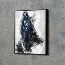 The Mandalorian Baby Yoda Poster Star Wars Movie Painting Hand Made Posters Canvas Print Kids Wall Art Man Cave Gift Home Decor